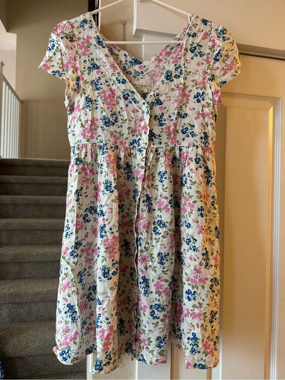 Denim & Supply Ralph Lauren floral print cotton babydoll dress size small